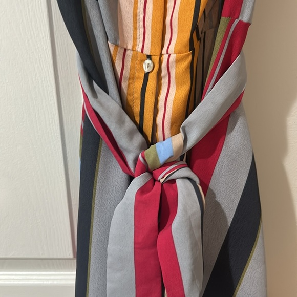 Button up striped Entro dress - Picture 1 of 6